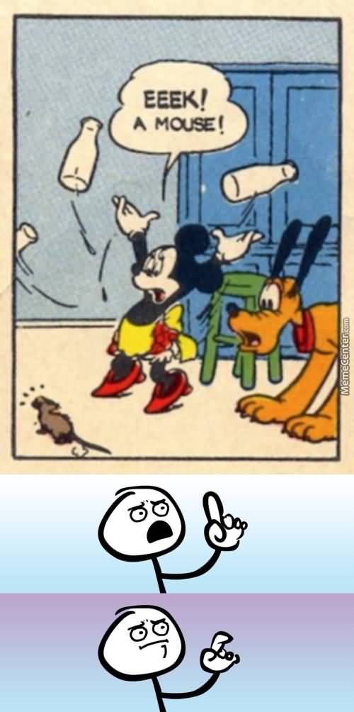 Eeek A Mouse Mickey Mouse Meme