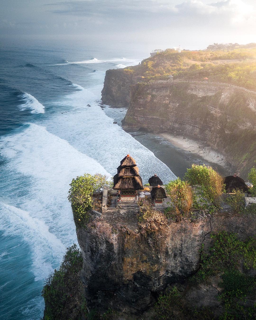 Bali, Indonesia - First Light At Uluwatu Temple. This Temple In Bali ...