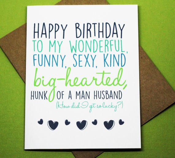 Funny Happy Birthday Husband Cards - Funny Birthday Quotes For Husband ...