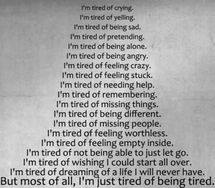 tired im done quotes