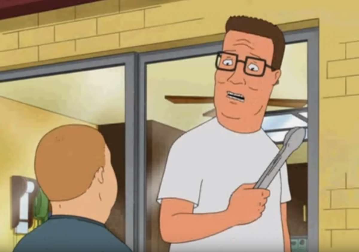 Hank Hill With Spoon.